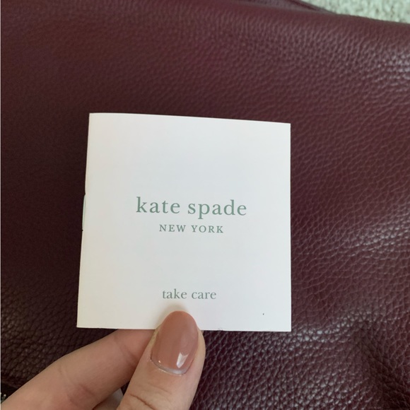 NWOT Kate Spade New York Polly Medium crossbody in cherrywood - Picture 6 of 6